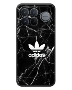 Чехол для Xiaomi Poco F8 Ultra с картинкой «Белый мрамор Adidas»