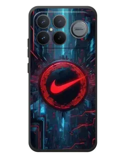 Чехол для Xiaomi Poco F8 Ultra с картинкой «Техногенный стиль Nike»
