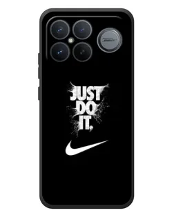 Чехол для Xiaomi Poco F8 Ultra с картинкой «Текстовый принт Nike»