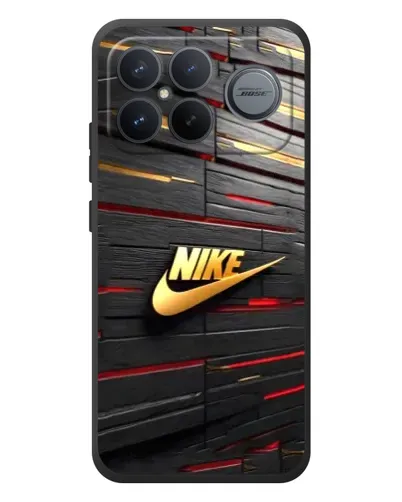 Чехол для Xiaomi Poco F8 Ultra с картинкой «Золотой Nike на металле» Чехол для Xiaomi Poco F8 Ultra с картинкой «Золотой Nike на металле»