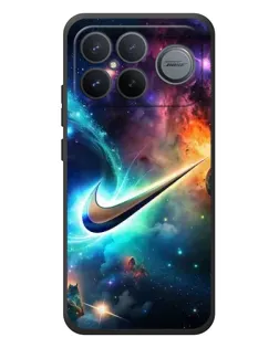 Чехол для Xiaomi Poco F8 Ultra с картинкой «Космический Nike Swoosh»