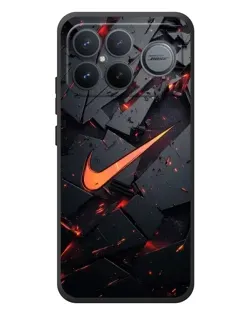 Чехол для Xiaomi Poco F8 Ultra с картинкой «Nike — эффект разломов»