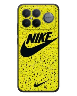 Чехол для Xiaomi Poco F8 Ultra с картинкой «Желтый текстурный Nike»