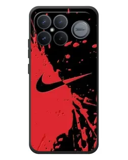 Чохол для Xiaomi Poco F8 Ultra з картинкою «Червоні бризки Nike»