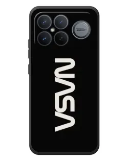 Чехол для Xiaomi Poco F8 Ultra с картинкой «NASA — вертикальный логотип»