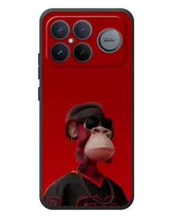 Чехол для Xiaomi Poco F8 Ultra с картинкой «Bored Ape в красном»