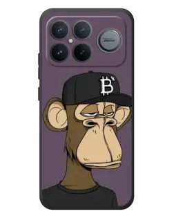 Чехол для Xiaomi Poco F8 Ultra с картинкой «Bored Ape в кепке»