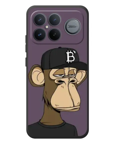 Чехол для Xiaomi Poco F8 Ultra с картинкой «Bored Ape в кепке»