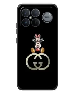 Чохол для Xiaomi Poco F8 Ultra з картинкою «Мінні Маус на лого»