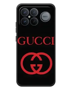 Чохол для Xiaomi Poco F8 Ultra з картинкою «Gucci — червоний логотип»