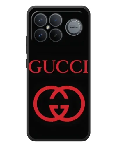 Чохол для Xiaomi Poco F8 Ultra з картинкою «Gucci — червоний логотип»