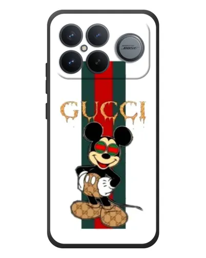 Чохол для Xiaomi Poco F8 Ultra з картинкою «Міккі Маус Gucci — смуги»