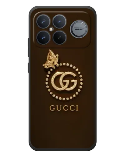 Чохол для Xiaomi Poco F8 Ultra з картинкою «Gucci — золотий метелик»