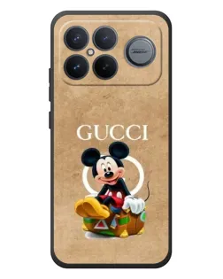 Чохол для Xiaomi Poco F8 Ultra з картинкою «Міккі Маус Gucci — крафт»
