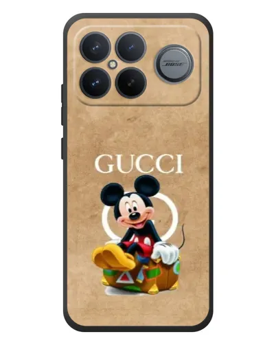 Чохол для Xiaomi Poco F8 Ultra з картинкою «Міккі Маус Gucci — крафт»