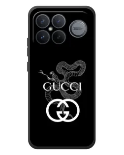Чохол для Xiaomi Poco F8 Ultra з картинкою «Gucci — срібна змія»