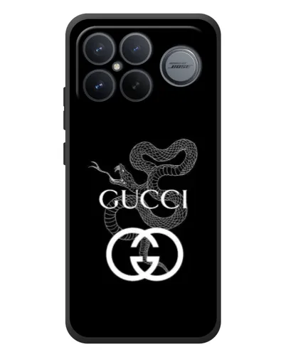 Чохол для Xiaomi Poco F8 Ultra з картинкою «Gucci — срібна змія»