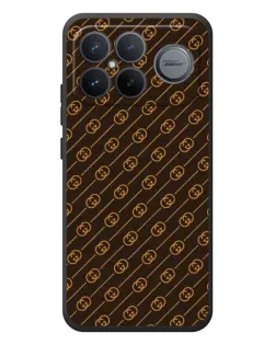 Чохол для Xiaomi Poco F8 Ultra з картинкою «Gucci — золоті діагоналі»