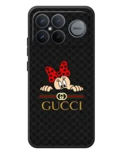 Чохол для Xiaomi Poco F8 Ultra з картинкою «Мінні Маус Gucci — чорний»