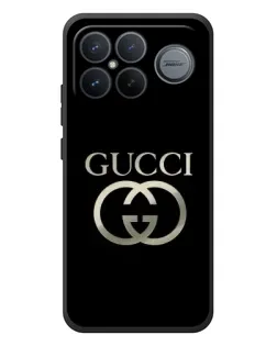 Чехол для Xiaomi Poco F8 Ultra с картинкой «Gucci — золото на черном»