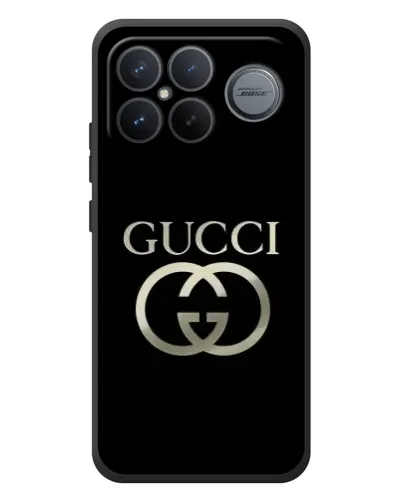 Чехол для Xiaomi Poco F8 Ultra с картинкой «Gucci — золото на черном» Чехол для Xiaomi Poco F8 Ultra с картинкой «Gucci — золото на черном»