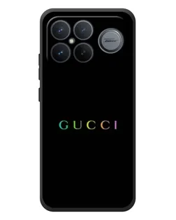 Чехол для Xiaomi Poco F8 Ultra с картинкой «Gucci — неоновый минимализм»