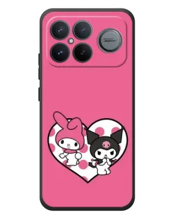 Чехол для Xiaomi Poco F8 Ultra с картинкой «Kuromi и My Melody» Чехол для Xiaomi Poco F8 Ultra с картинкой «Kuromi и My Melody»