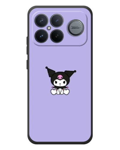 Чехол для Xiaomi Poco F8 Ultra с картинкой «Kuromi — фиолетовый минимализм»