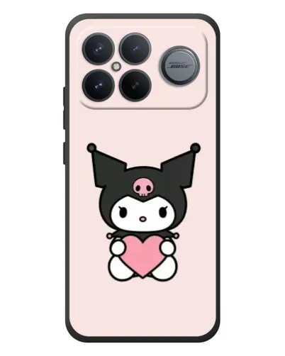 Чехол для Xiaomi Poco F8 Ultra с картинкой «Kuromi и сердце»