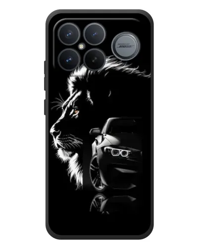 Чохол для Xiaomi Poco F8 Ultra з картинкою «BMW та лев»
