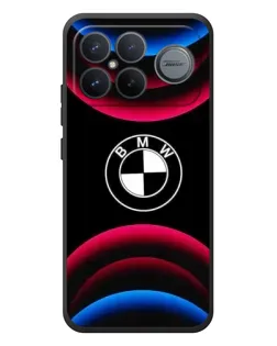 Чохол для Xiaomi Poco F8 Ultra з картинкою «Логотип BMW та неонові дуги»