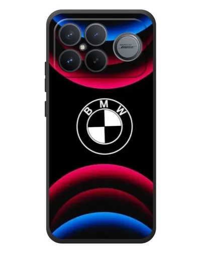 Чохол для Xiaomi Poco F8 Ultra з картинкою «Логотип BMW та неонові дуги»