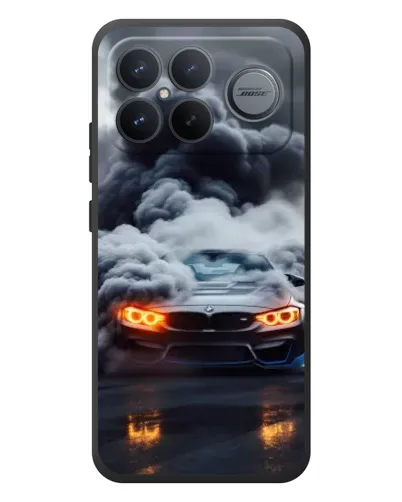 Чохол для Xiaomi Poco F8 Ultra з картинкою «BMW у диму»