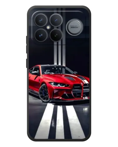 Чохол для Xiaomi Poco F8 Ultra з картинкою «Червона BMW на дорозі»