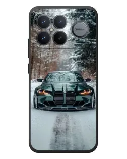Чохол для Xiaomi Poco F8 Ultra з картинкою «BMW у зимовому лісі»