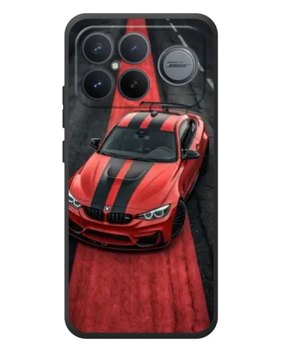 Чохол для Xiaomi Poco F8 Ultra з картинкою «BMW на червоній доріжці»