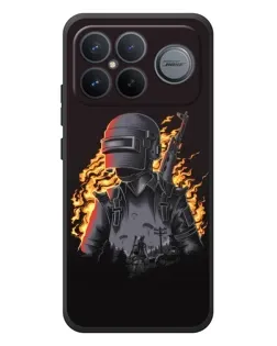 Чехол для Xiaomi Poco F8 Ultra с картинкой «PUBG — огненный силуэт» Чехол для Xiaomi Poco F8 Ultra с картинкой «PUBG — огненный силуэт»