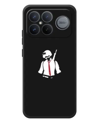 Чехол для Xiaomi Poco F8 Ultra с картинкой «PUBG — силуэт воина» Чехол для Xiaomi Poco F8 Ultra с картинкой «PUBG — силуэт воина»
