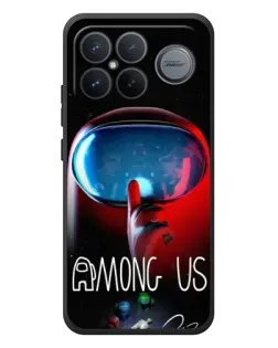 Чохол для Xiaomi Poco F8 Ultra з картинкою «Червоний імпостер — макро»