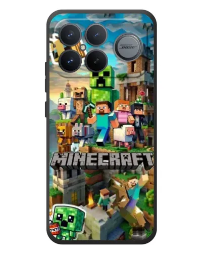 Чехол для Xiaomi Poco F8 Ultra с картинкой «Замок Minecraft»