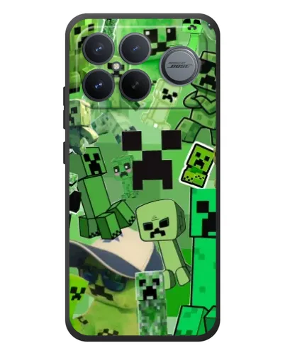 Чехол для Xiaomi Poco F8 Ultra с картинкой «Криперы Minecraft»