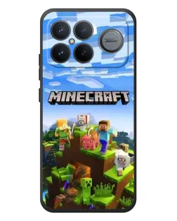 Чехол для Xiaomi Poco F8 Ultra с картинкой «Minecraft классический мир»