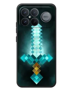Чехол для Xiaomi Poco F8 Ultra с картинкой «Алмазный меч неон»