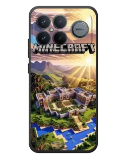 Чехол для Xiaomi Poco F8 Ultra с картинкой «Minecraft панорама»