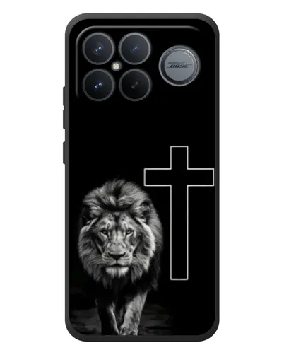 Чехол для Xiaomi Poco F8 Ultra с картинкой «Лев и Крест»
