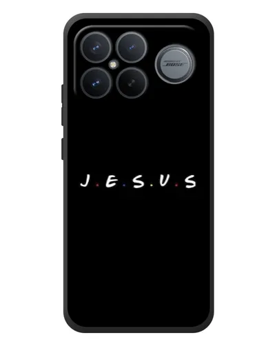 Чехол для Xiaomi Poco F8 Ultra с картинкой «Точки веры J.E.S.U.S.»