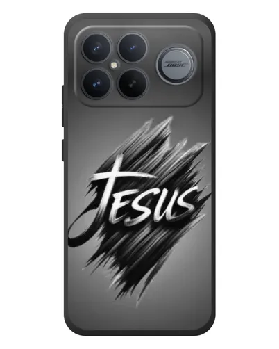 Чехол для Xiaomi Poco F8 Ultra с картинкой «Надпись Jesus Graffiti»