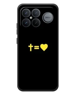 Чехол для Xiaomi Poco F8 Ultra с картинкой «Сердце и Крест»