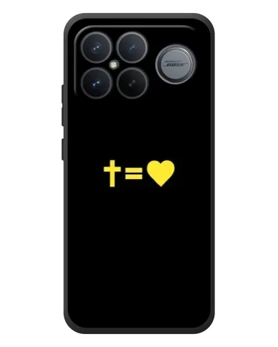 Чехол для Xiaomi Poco F8 Ultra с картинкой «Сердце и Крест»