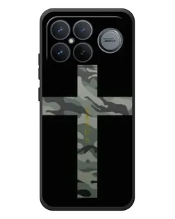Чехол для Xiaomi Poco F8 Ultra с картинкой «Милитари Крест»